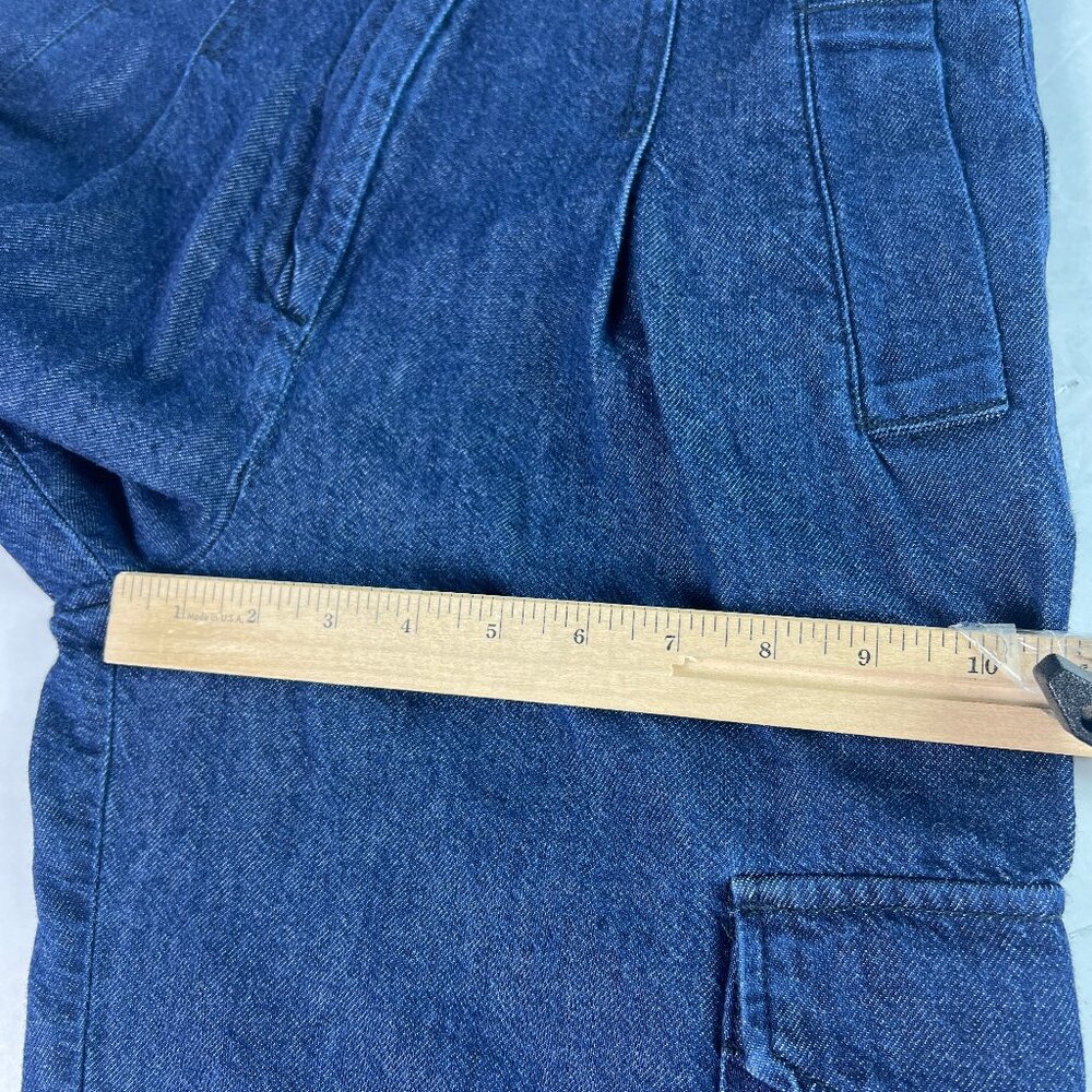 Rag & Bone Jean Women 25x28* Cassidy High Rise Wide Leg Cargo Blue Denim Tag 23 - Picture 14 of 16